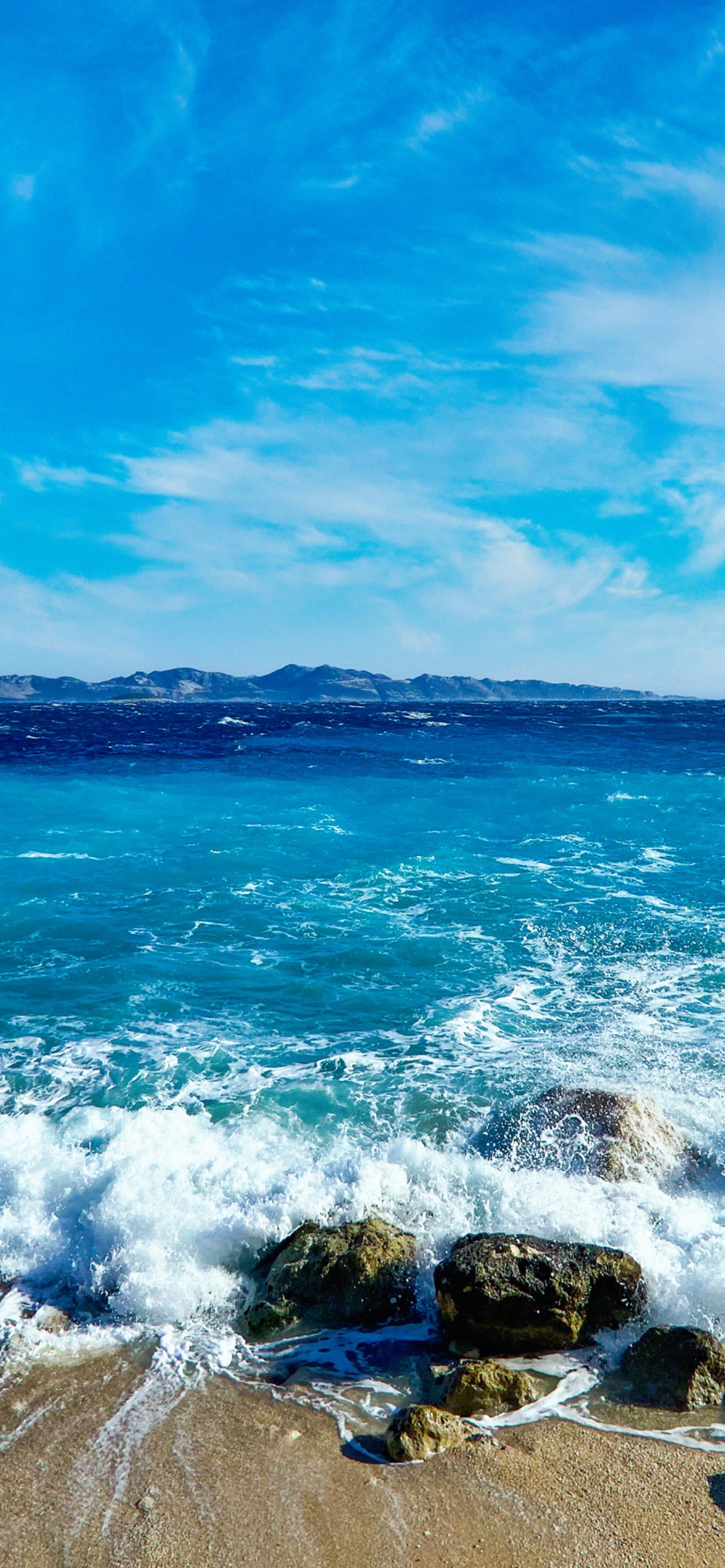 夏天蓝色大海风景高清手机壁纸