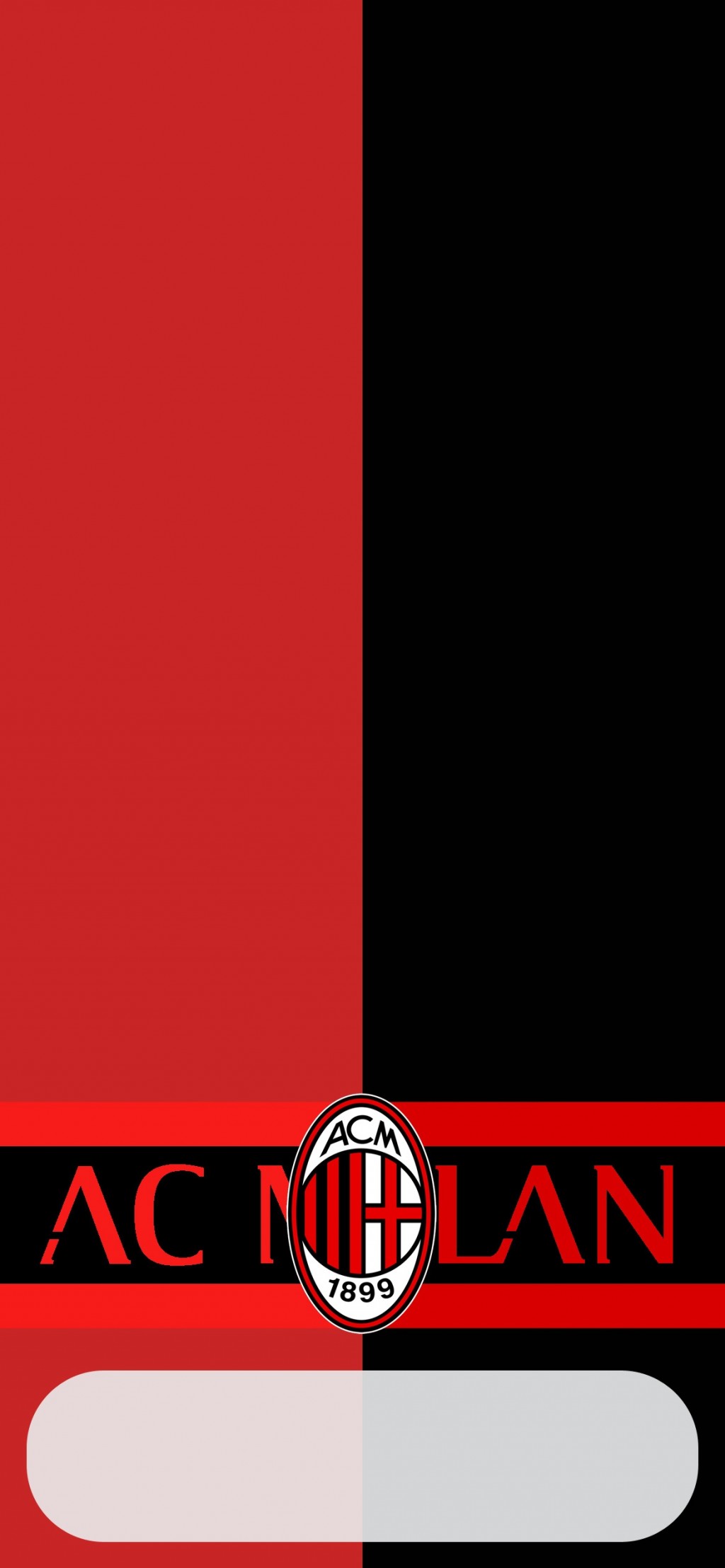 AC米兰足球俱乐部Logo简约手机壁纸