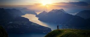 瑞士琉森湖风景壁纸