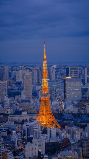 日本东京城市夜景手机壁纸