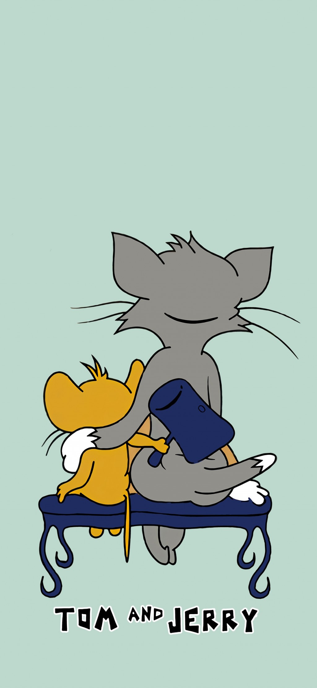 猫和老鼠可爱卡通锁屏壁纸