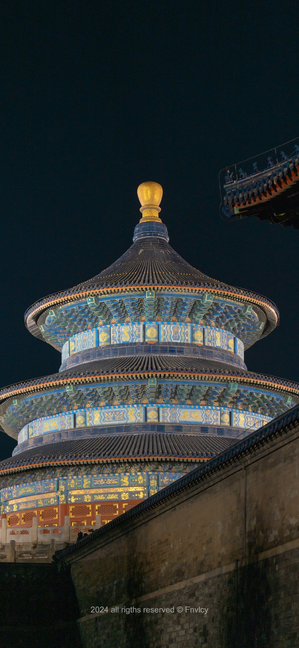 北京天坛夜景是真的美