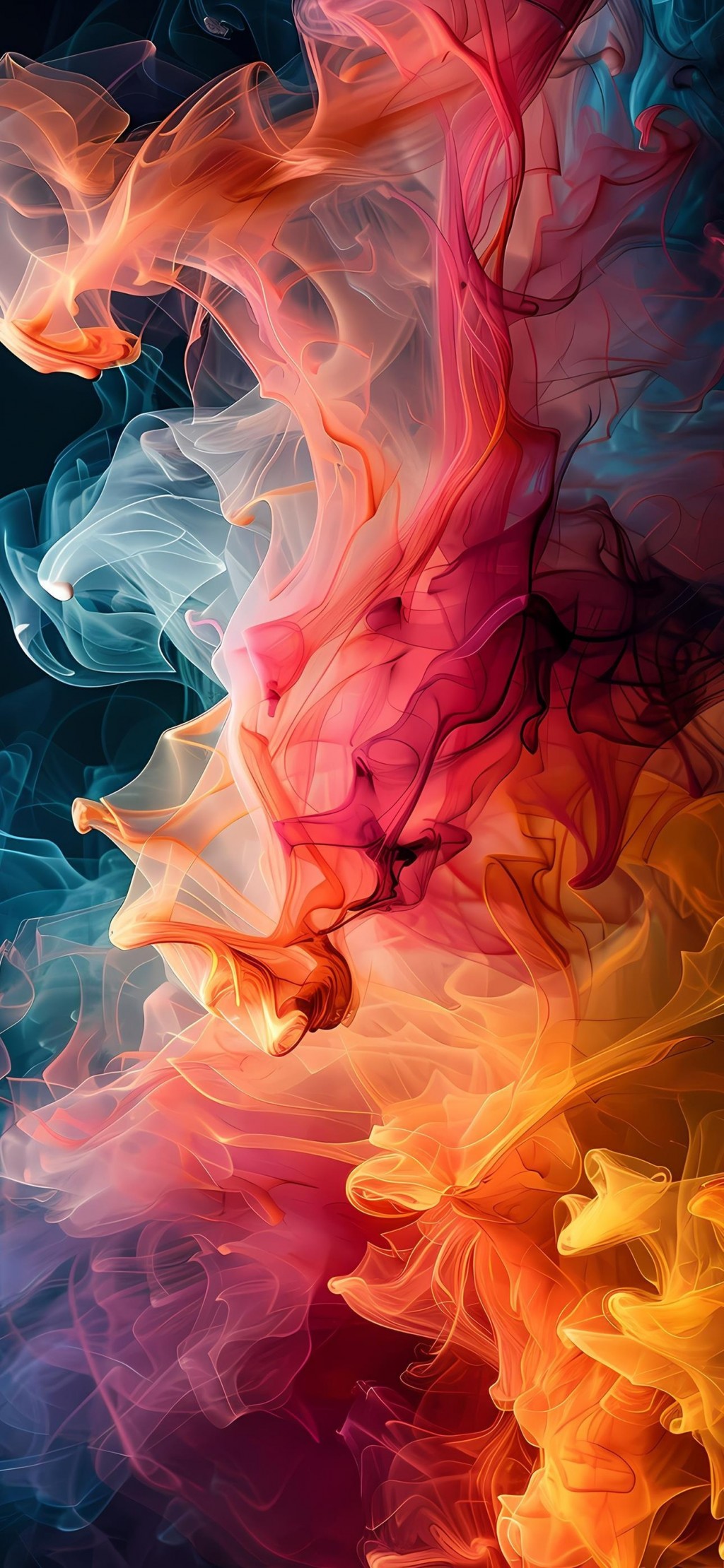 烟雾抽象创意缤纷色彩手机壁纸