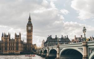 英国伦敦伊丽莎白塔风景图片