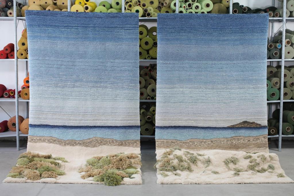 阿根廷的山川作为创作主题的手工挂毯