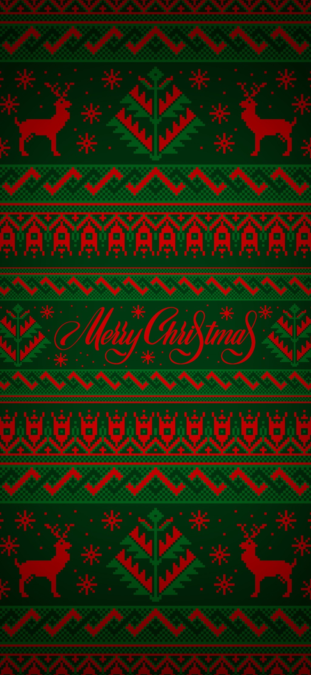 圣诞风格编织图案背景手机壁纸