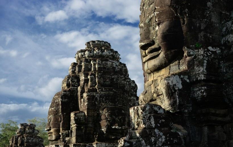 柬埔寨巴戎寺风景写真图片