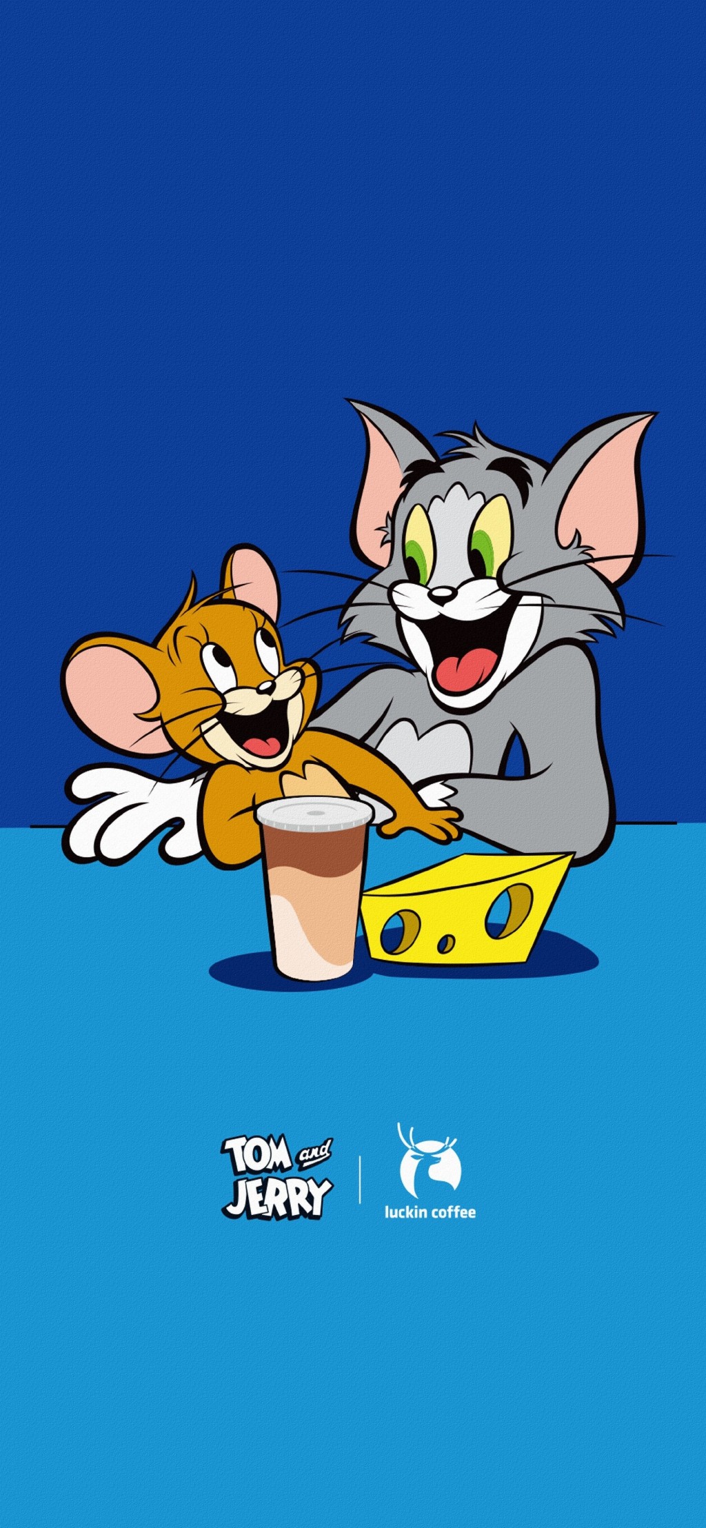 猫和老鼠&瑞幸可爱卡通手机壁纸