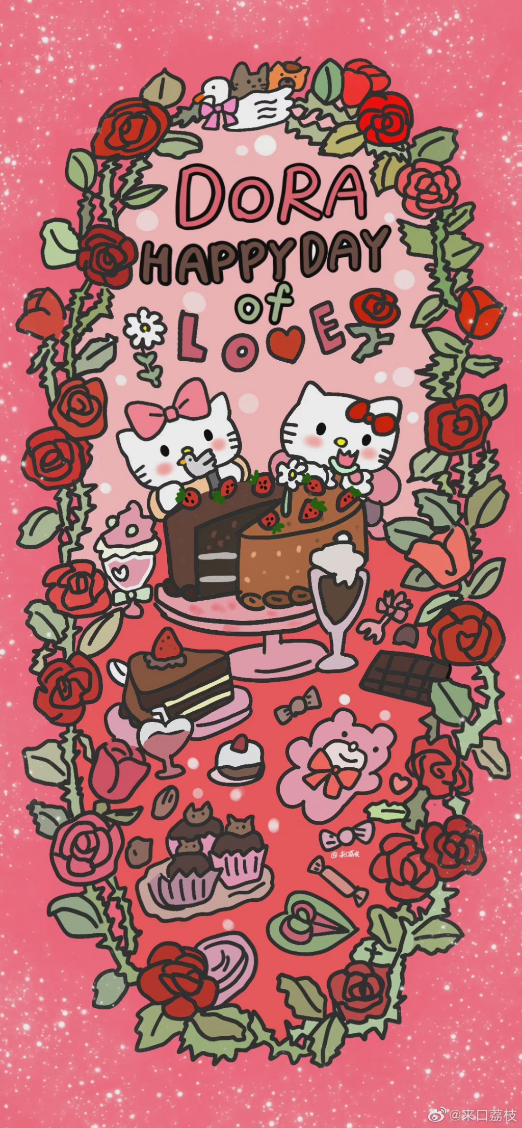 Hello Kitty可爱卡通手机壁纸