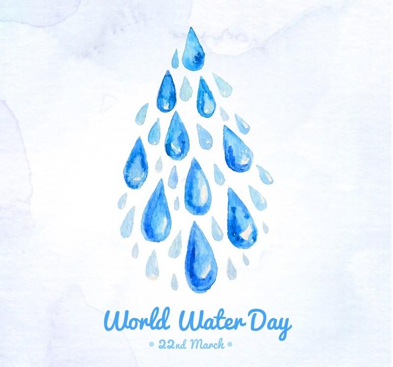3月22日世界水日（World Water Day）创意高清插画