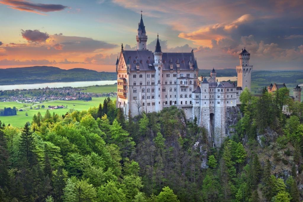 德国新天鹅城堡高清风景图片