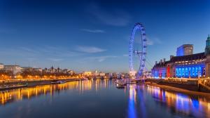 伦敦眼摩天轮风景图片