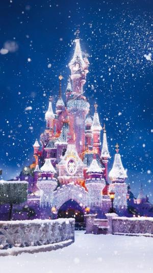 圣诞节唯美浪漫梦幻城堡图片