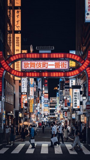 日本璀璨夜晚街景