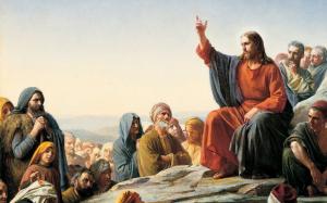 耶稣传教古典人物油画
