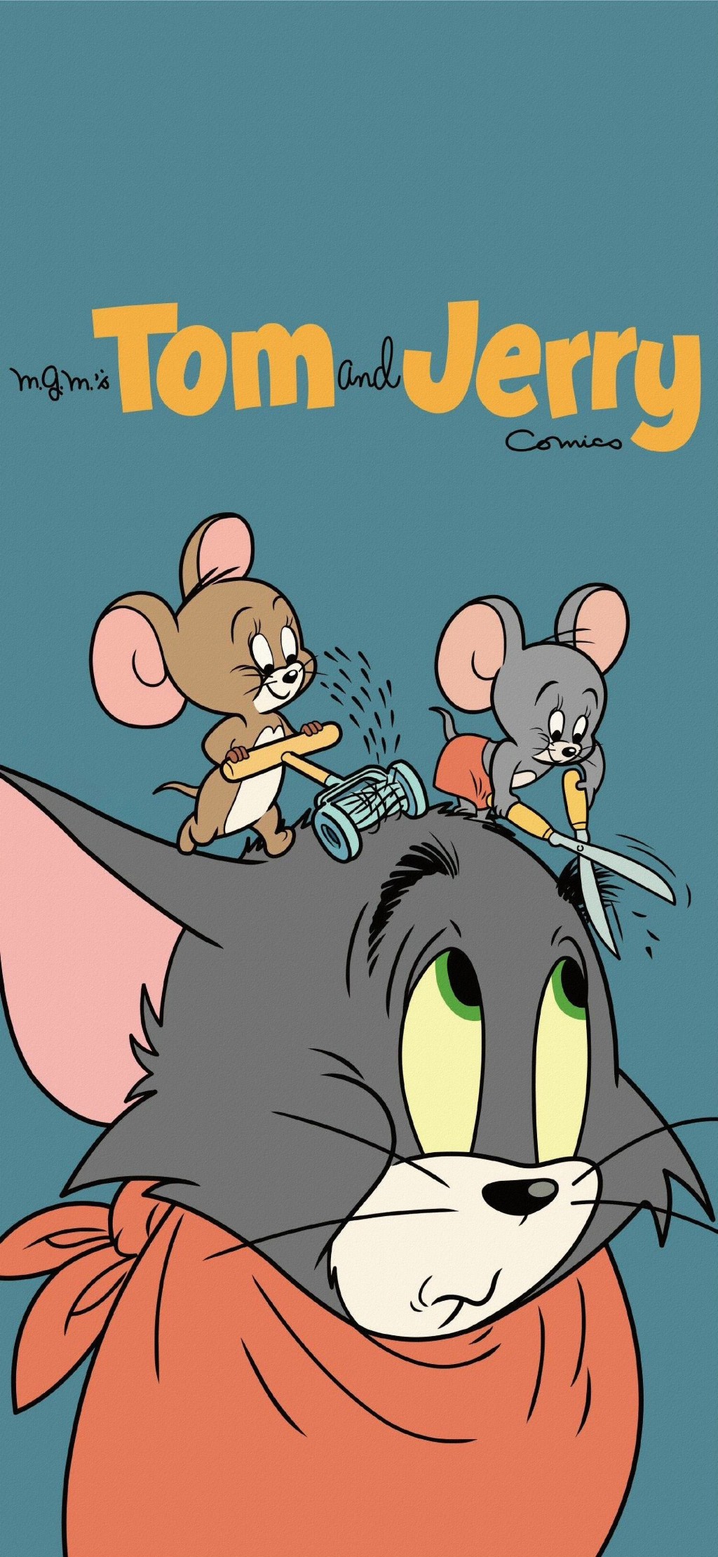 猫和老鼠俏皮卡通系列手机壁纸