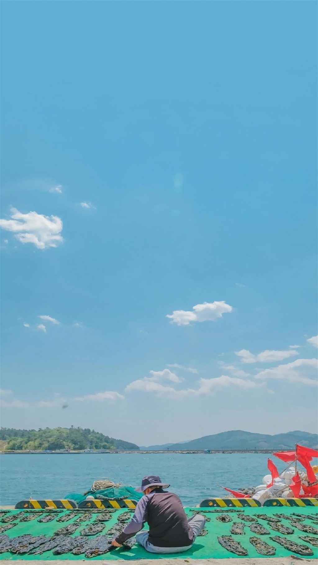 蓝天白云清新自然美景高清手机壁纸