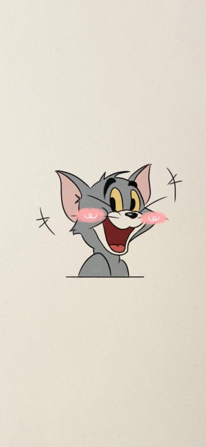 猫和老鼠可爱动漫插画手机壁纸