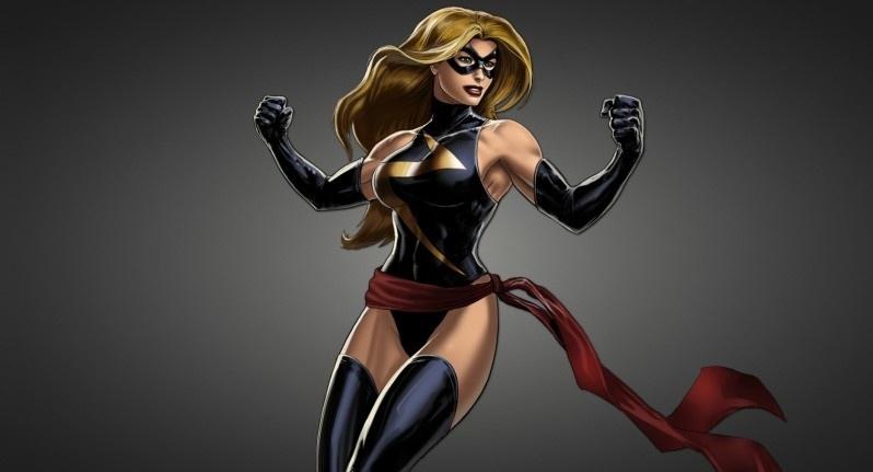 漫威女性超级英雄惊奇队长插画图片
