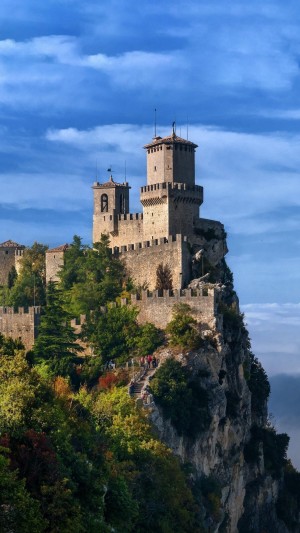 圣马力诺古城堡建筑图片