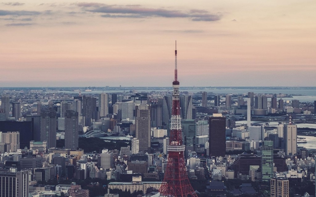 东京的历史悠久地标性建筑物东京塔