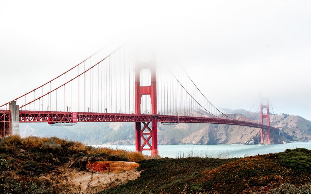 梦幻壮观的旧金山大桥美景
