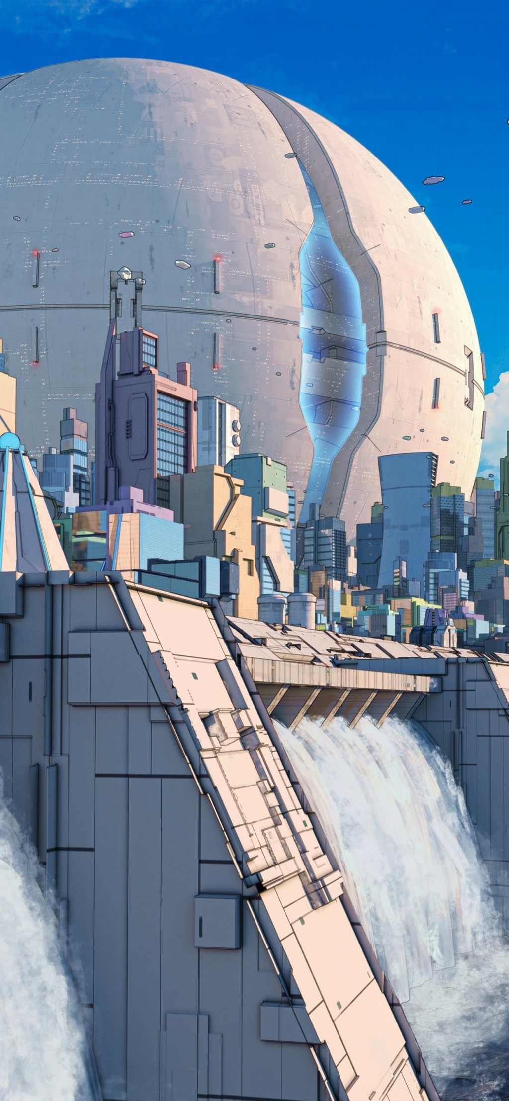 科幻世界城市建筑风景手机壁纸