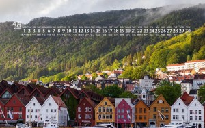 2020年4月挪威秀美景色图片日历壁纸