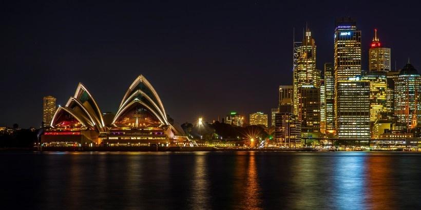 澳大利亚悉尼夜景风景写真图片