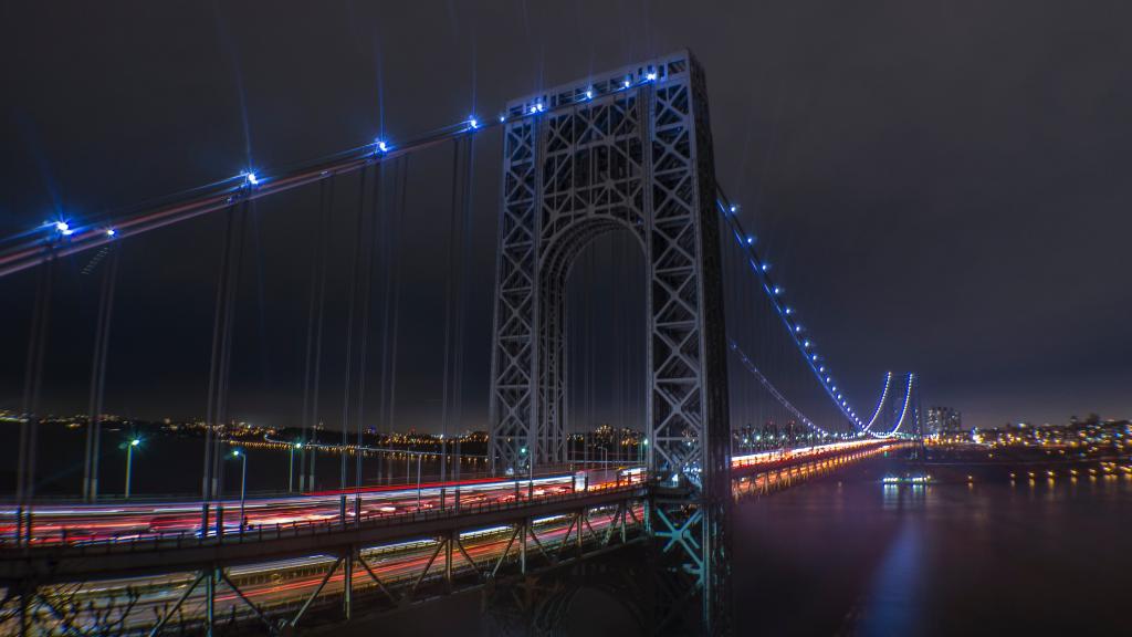 桥梁大桥夜景图片