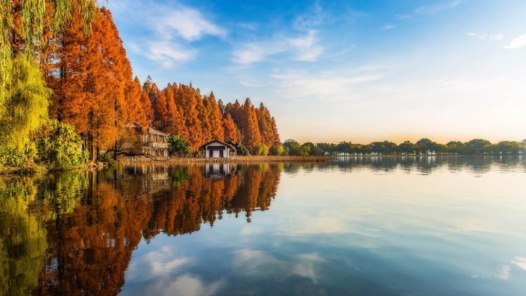 西湖唯美秋色风景摄影高清宽屏桌面壁纸
