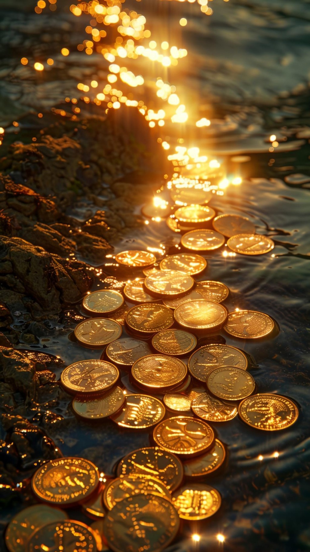 水上的金币