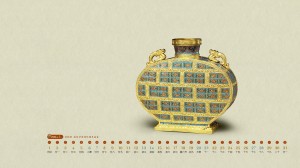 2024年1月故宫博物院古董日历桌面壁纸