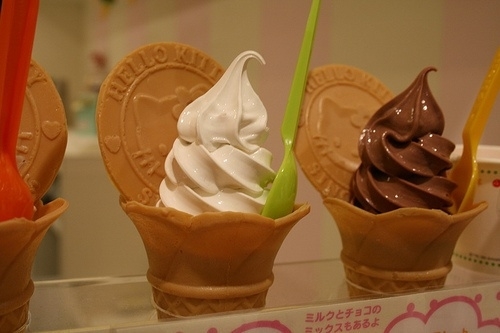 甜蜜美味的冰淇淋图片